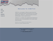 Tablet Screenshot of cobitco.com